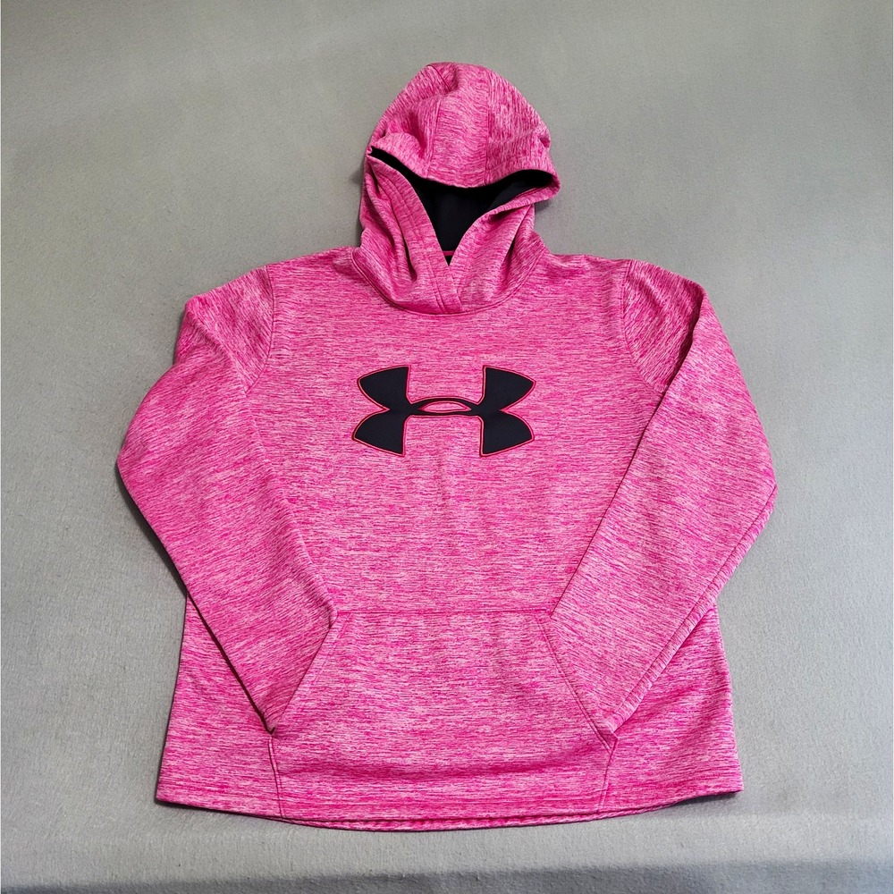 Under Armour Storm ColdGear Pink Breast Cancer Hoodie Women's Size M Loose Fit